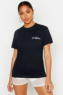 Boohoo Los Angeles Pocket Print T-shirt