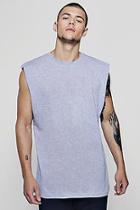 Boohoo Sleeveless T-shirt With Dropped Armholes