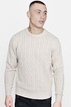 Boohoo Cable Knit Crew Neck Jumper