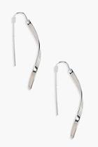 Boohoo Amelia Curved Line Drop Earrings