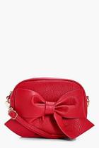 Boohoo Millie Bow Front Cross Body Bag