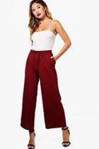 Boohoo Nicole Wide Leg Belted Trouser