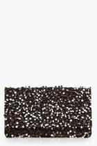 Boohoo Lydia 3d Sequin Fold Over Clutch Bag