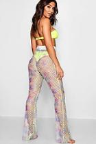 Boohoo Rainbow Mesh Beach Trousers