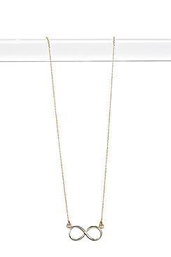 Boohoo Boutique Isla Gold Plated Infinity Necklace