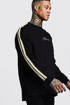 Boohoo Gold Man Oversized Long Sleeve T-shirt