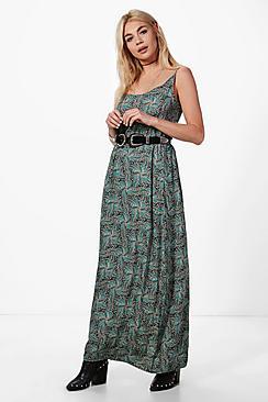 Boohoo Paisley Print Maxi Dress