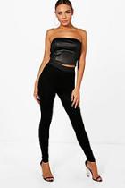 Boohoo Charlie Contrast Waistband Leggings