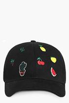 Boohoo Alexis Pineapple & Watermelon Baseball Cap