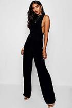 Boohoo Side Boob Slinky Jumpsuit