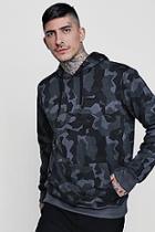 Boohoo Over The Head Camo Hoodie