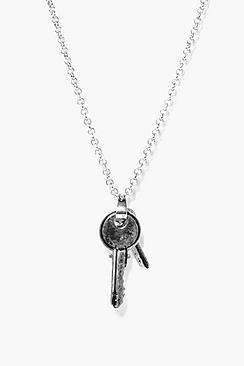 Boohoo Key Charm Necklace