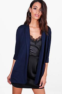 Boohoo Anissa Ponte Pocket Blazer