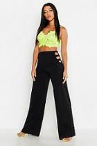 Boohoo Cut Out Wide Leg Trouser