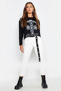 Boohoo Guns N Roses Long Sleeve Licensed T-shirt