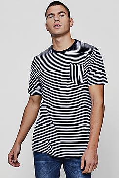 Boohoo Stripe Crew Neck T-shirt