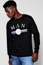 Boohoo Man Retro Print Sweater