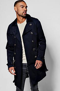 Boohoo Double Breasted Smart Trench