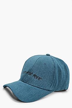 Boohoo Millie Wild And Free Denim Baseball Cap