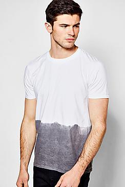 Boohoo Oversized Dip Dye T Shirt