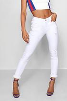 Boohoo Megan Mid Rise Skinny Jeans