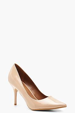 Boohoo Pointed Mid Heel Court Shoes
