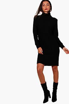 Boohoo Tall  Roll Neck Jumper Dress