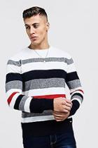 Boohoo Stripe Marl Knitted Jumper