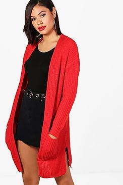 Boohoo Edge To Edge Fisherman Cardigan