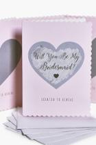 Boohoo Will You Be My Bridesmaid Scratch Card 5 Pack Pink