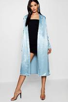 Boohoo Satin Duster