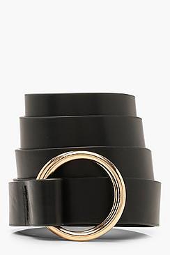 Boohoo Double Ring Skinny Belt