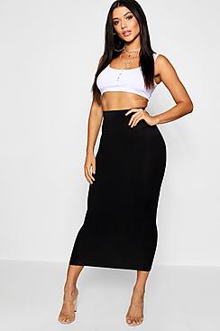 Boohoo Kacey Basic Jersey Maxi Skirt