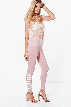 Boohoo Ruby Bride Basic Jersey Leggings