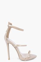 Boohoo Iris Single Platform Strappy Nude