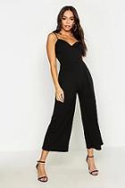 Boohoo Ruched Bust Detail Cullotte Jumpsuit