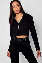 Boohoo Pocket Detail Cropped Trucker Jacket