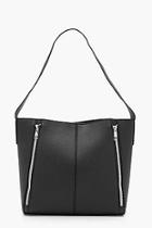 Boohoo Paige Double Zip Shoulder Bag