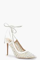 Boohoo Woven Wrap Pointed Court Shoes
