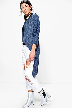Boohoo Imogen Waterfall Soft Knit Cardigan