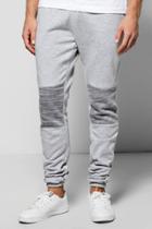Boohoo Skinny Fit Ruched Panelled Joggers Grey