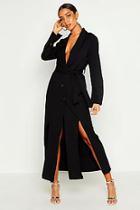Boohoo Maxi Length Belted Blazer Dress