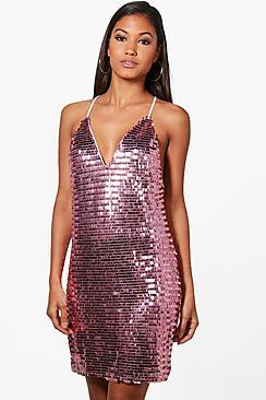 Boohoo Boutique Evelyn Sequin Bodycon Dress