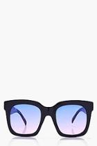 Boohoo Sarah Thick Frame Ombre Sunglasses