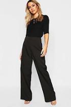 Boohoo Petite Wide Leg Woven Trouser