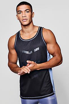 Boohoo Active Gym Panelled Vest