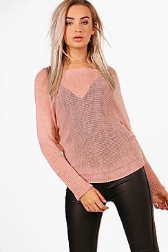 Boohoo Francesca Slouchy Oversized Jumper