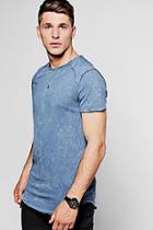 Boohoo Short Sleeve Expose Seam Burnout T-shirt