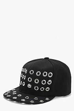 Boohoo Darcey Large Eyelet Baseball Cap