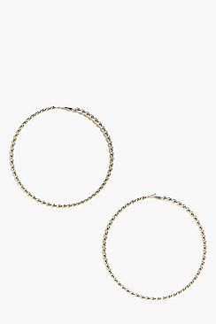 Boohoo Rebecca Twisted Hoop Earrings